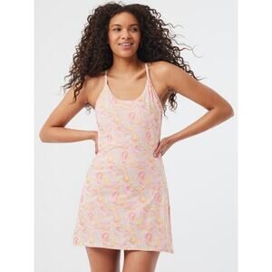 Outdoor Voices The Exercise Dress in Pink Marble Print, size M